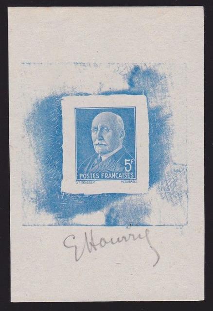 France_1941_Yvert_524a-Scott_450_unadopted_5f_Petain_blue_typo_da_AP
