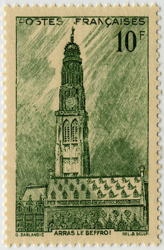 France_1942_Yvert_567-Scott_Beffroy-Beffroi_a_IS