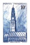 France_1942_Yvert_567a-Scott_unadopted_Beffroy-Beffroi_blue_c_AP_detail