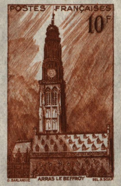 France_1942_Yvert_567a-Scott_unadopted_Beffroy-Beffroi_brown_aa_AP_detail