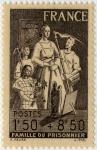 France_1942_Yvert_585-Scott_B159_1f50_+_8f50_Famille_du_Prisonnier_a_IS
