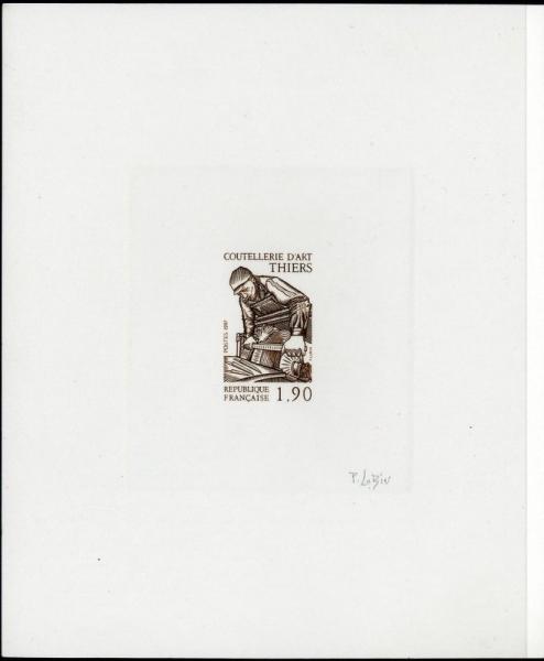 France_1987_Yvert_2467-Scott_2034_dark-brown