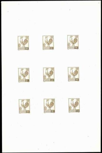France_1944_Yvert_630a-48-Scott_477-95_unadopted_1f50_Coq_brown_litho_COLL