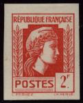 France_1944_Yvert_641a-Scott_488_unissued_2f_Marianne_dAlger_carmine-red_ESS