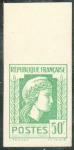 France_1944_Yvert_645a-Scott_492_unissued_50f_Marianne_dAlger_green_ab_ESS