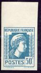 France_1944_Yvert_645a-Scott_492_unissued_50f_Marianne_dAlger_grey-blue_ESS