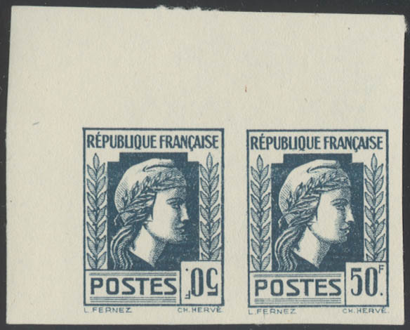 France_1944_Yvert_645a-Scott_492_unissued_inverted_50f_Marianne_dAlger_dark-blue_ESS