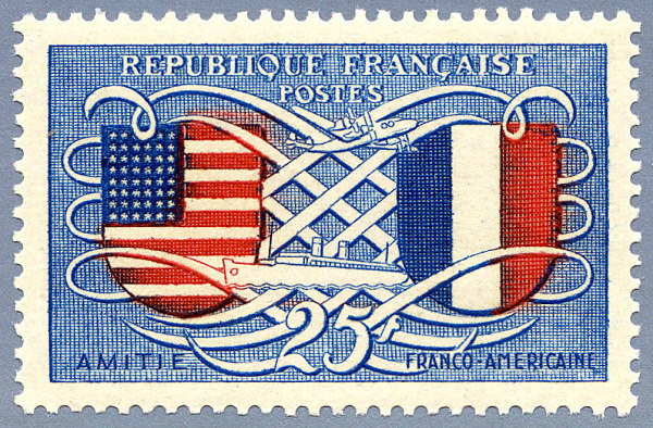 France_1949_Yvert_840-Scott_622_Amitie_FR-USA_squared_ground_a_IS