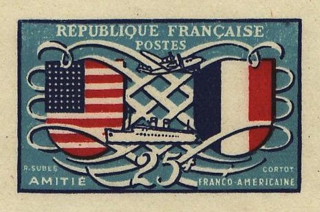 France_1949_Yvert_840a-Scott_622a_unadopted_Amitie_FR-USA_multicolor_typo_ca_AP_detail
