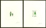 France_1987_Yvert_2490-Scott_2052_positive_green_+_negative_dark-green