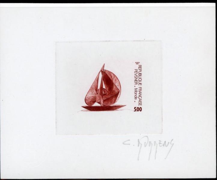 France_1987_Yvert_2494-Scott_2041_positive_brown-red