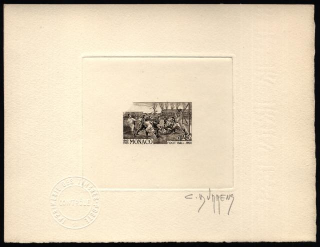 Monaco_1963_Yvert_627a-Scott_560_unadopted_football_sepia_e_AP