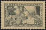 France_1928_Yvert_252-Scott_B27_grey_perf_ea