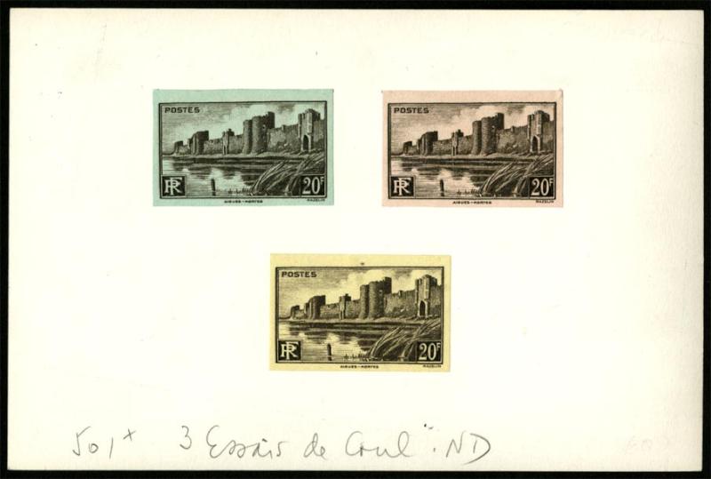 France_1941_Yvert_501-Scott_422_different_colors