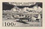 France_1953_Yvert_PA30a-Scott_C29a_unadopted_100f_Simoun_black_a_AP_detail