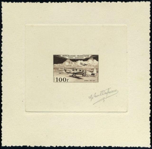 France_1953_Yvert_PA30a-Scott_C29a_unadopted_100f_Simoun_sepia_b_AP