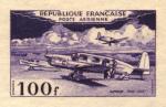 France_1953_Yvert_PA30a-Scott_C29a_unadopted_100f_Simoun_violet-blue_aa_AP_detail