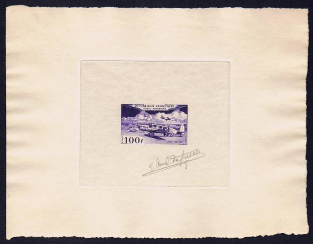 France_1953_Yvert_PA30a-Scott_C29a_unadopted_100f_Simoun_violet-blue_d_AP