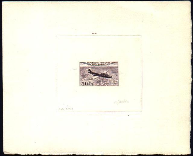 France_1953_Yvert_PA32b-Scott_C31b_unadopted_500f_Fleuret_dark-violet_a_AP