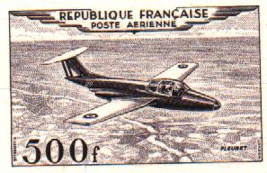 France_1953_Yvert_PA32b-Scott_C31b_unadopted_500f_Fleuret_dark-violet_b_AP_detail
