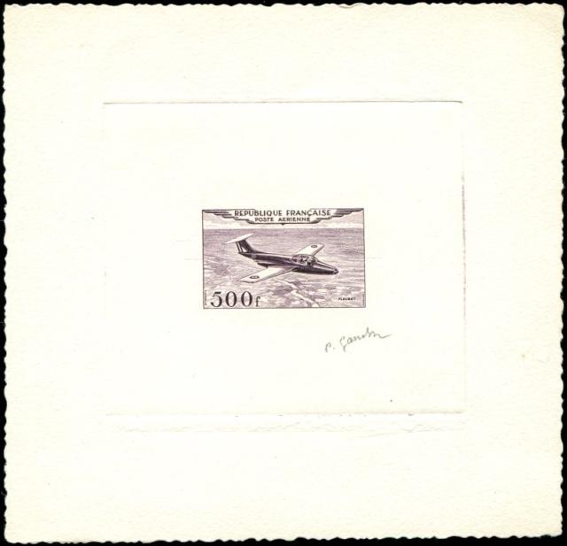 France_1953_Yvert_PA32b-Scott_C31b_unadopted_500f_Fleuret_dark-violet_g_AP