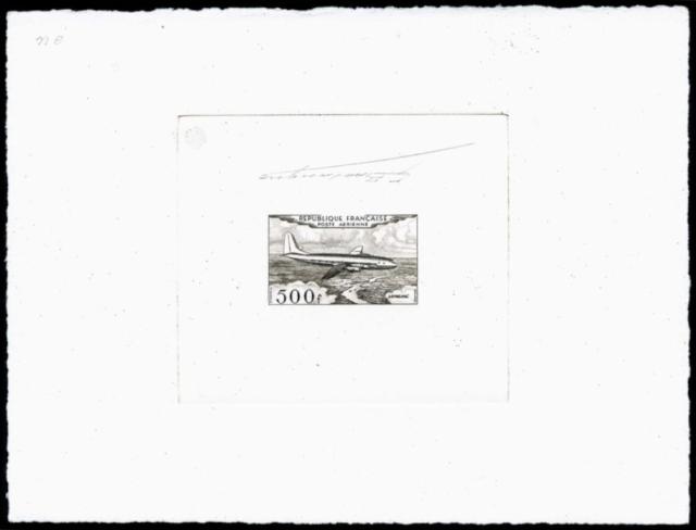 France_1953_Yvert_PA32a-Scott_C31a_unadopted_500f_Armagnac_sepia_cc_AP