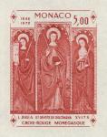Monaco_1972_Yvert_BF7a-Scott_864_unadopted_Dolceaqua_Red_Cross_red_d_ESS_detail