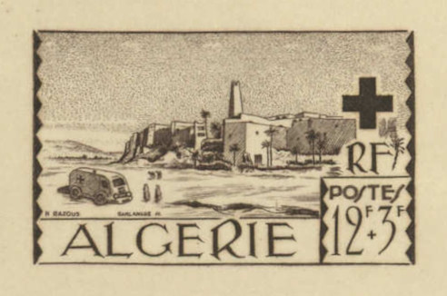 Algeria_1952_Yvert_301-Scott_B68_sepia_1604_Lx_detail