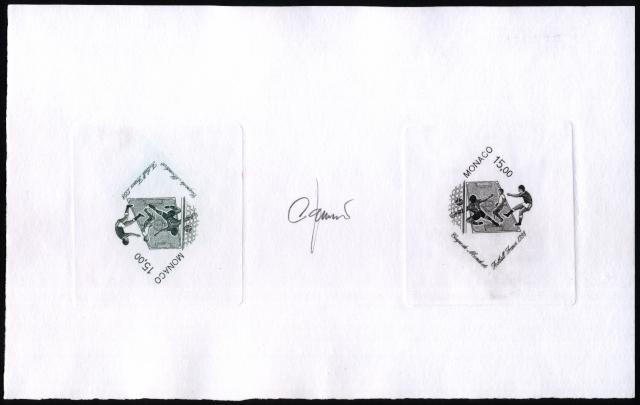 Monaco_1998_Yvert_2163a-Scott_2090_unadopted_Football_1998_by_Jumelet_etat_dark-green_+_black_tÃªte_bÃ¨che_aa_COLL