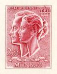 Monaco_1966_Yvert_PA87a-Scott_C69_unadopted_Grace_and_Rainier_profile_red_b_AP_detail
