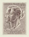 Monaco_1966_Yvert_PA87-Scott_C69_issued_Grace_and_Rainier_profile_sepia_ATP_detail_a
