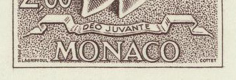 Monaco_1966_Yvert_PA87-Scott_C69_issued_Grace_and_Rainier_profile_sepia_ATP_detail_b