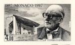 Monaco_1987_Yvert_1606a-Scott_1600_unadopted_Le_Corbusier_black_a_AP_detail