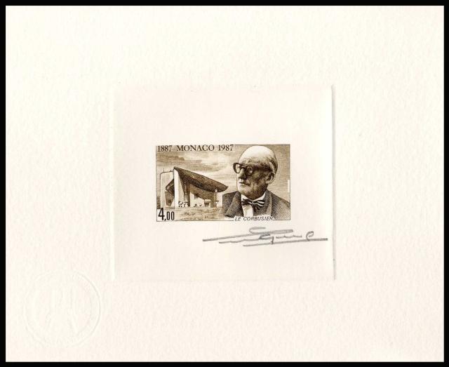 Monaco_1987_Yvert_1606a-Scott_1600_unadopted_Le_Corbusier_dark-brown_AP
