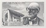 Monaco_1987_Yvert_1606a-Scott_1600_unadopted_Le_Corbusier_black_c_AP_detail