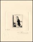 Monaco_1969_Yvert_PA94b-Scott_C76_unissued_in_TD_Napoleon_horizontal_die_with_frame_positive_1er_etat_black_d_AP