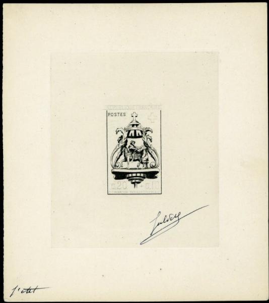 France_1960_Yvert_1278-Scott_B347_1er_etat_black
