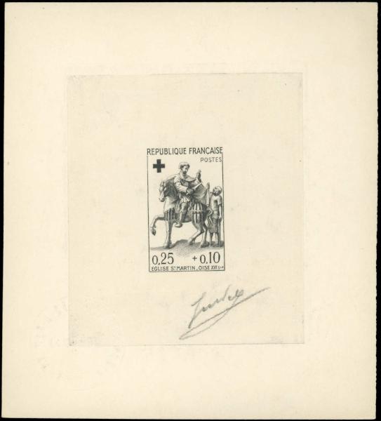 France_1960_Yvert_1279-Scott_B348_black_a