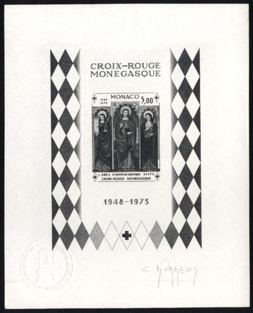 Monaco_1972_Yvert_BF7a-Scott_864_unadopted_Dolceaqua_Red_Cross_black_db_AP