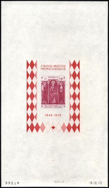 Monaco_1972_Yvert_BF7a-Scott_864_unadopted_Dolceaqua_Red_Cross_lilac-red_a_ESS