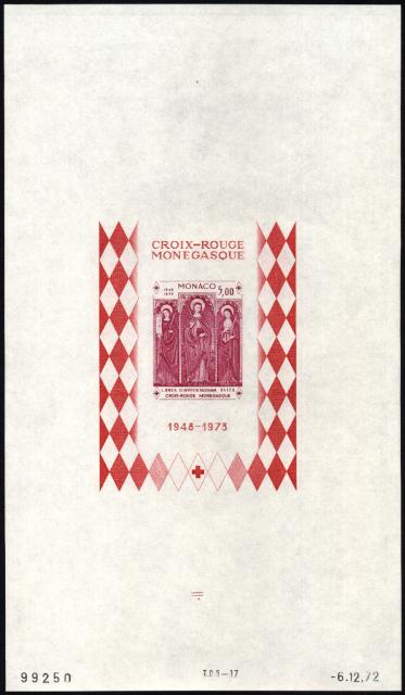 Monaco_1972_Yvert_BF7a-Scott_864_unadopted_Dolceaqua_Red_Cross_lilac-red_c_ESS