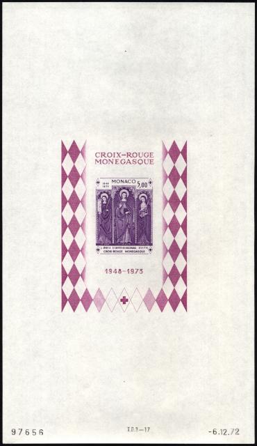 Monaco_1972_Yvert_BF7a-Scott_864_unadopted_Dolceaqua_Red_Cross_violet_ea_ESS