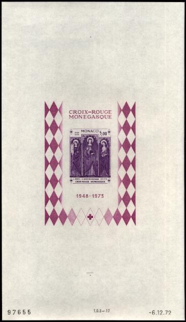 Monaco_1972_Yvert_BF7a-Scott_864_unadopted_Dolceaqua_Red_Cross_violet_j_ESS