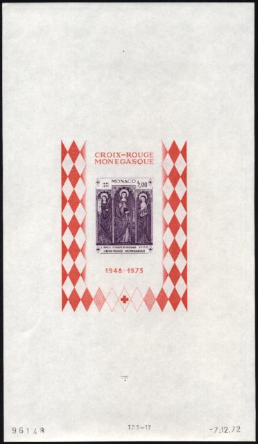 Monaco_1972_Yvert_BF7a-Scott_864_unadopted_Dolceaqua_Red_Cross_dark-violet_a_ESS