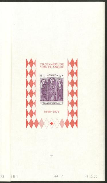 Monaco_1972_Yvert_BF7a-Scott_864_unadopted_Dolceaqua_Red_Cross_dark-violet_db_ESS