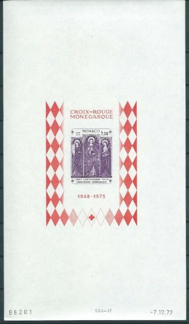 Monaco_1972_Yvert_BF7a-Scott_864_unadopted_Dolceaqua_Red_Cross_dark-violet_cb_ESS