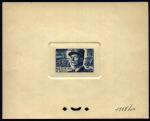 France_1952_Yvert_920b-Scott_675b_unadopted_Marechal_de_Lattre_Type_II_blue_1115_Lx_CP
