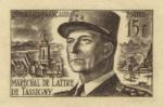 France_1952_Yvert_920b-Scott_675b_unadopted_Marechal_de_Lattre_Type_II_sepia_a_ATP_detail