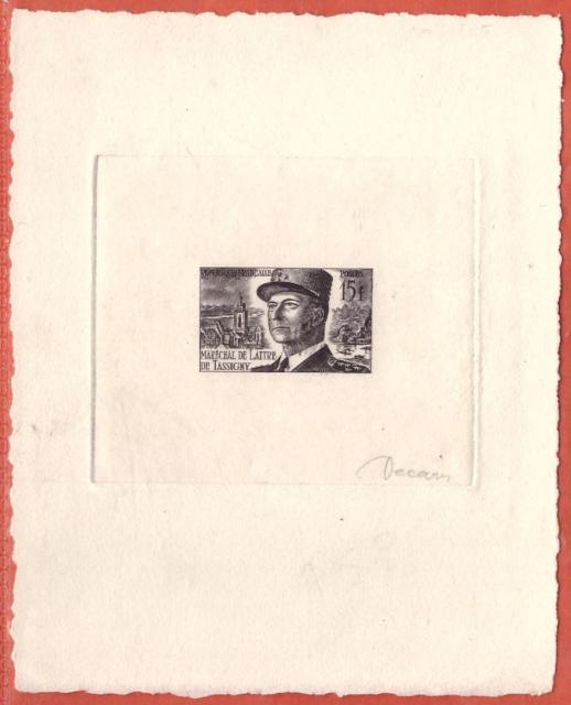 France_1952_Yvert_920b-Scott_675b_unadopted_Marechal_de_Lattre_Type_II_sepia_b_AP