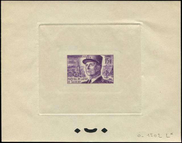 France_1952_Yvert_920b-Scott_675b_unadopted_Marechal_de_Lattre_Type_II_violet_1502_Lx_ba_ATP
